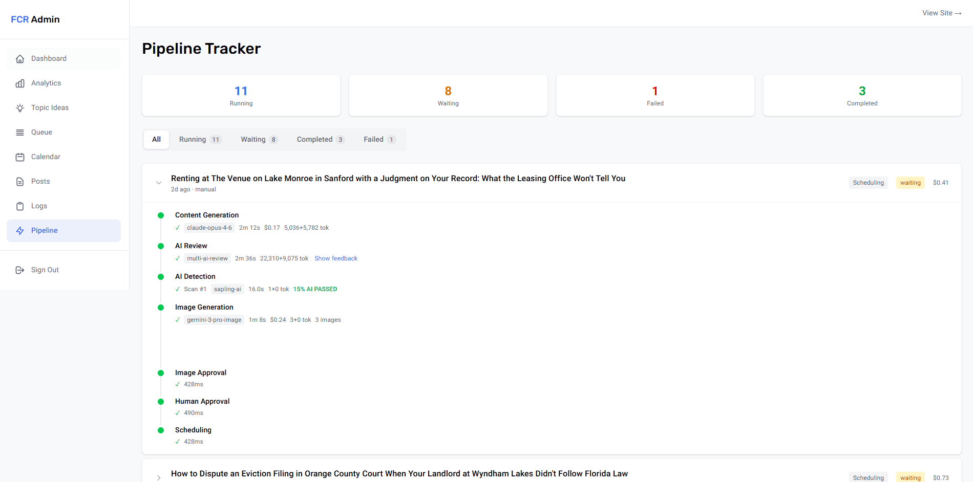 AI Blog Post Generator & Analytics Platform screenshot 6 of 6